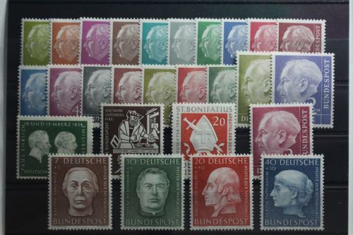 BRD Jahrgang 1954 mit 177-203 postfrisch #BRD-XX-1954