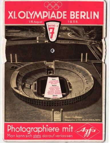 Deutsches Reich Olympia-Wegweiser-Drehscheibe #JX307