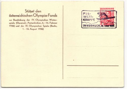 Österreich 568 auf Postkarte Olympiade #JX500