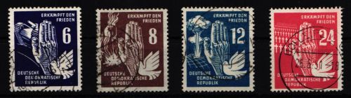 DDR 276-279 gestempelt Poststempel Bedarfsstempel #JQ783