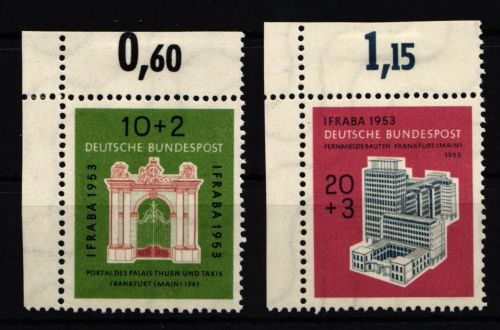 BRD Bund 171-172 postfrisch Falz am Rand #KB065