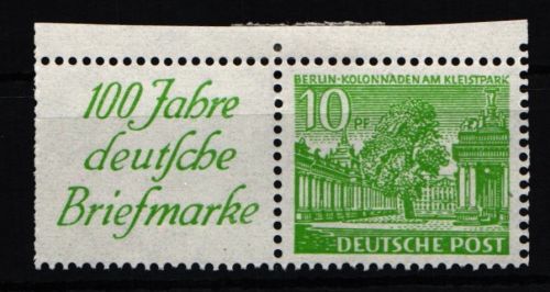 Berlin Zd W 9 postfrisch Falz am Rand #KB100