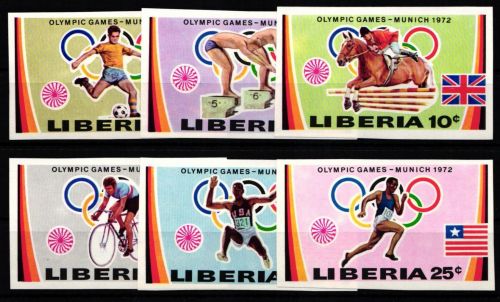 Liberia 526B-531B postfrisch Olympische Spiele #KA497