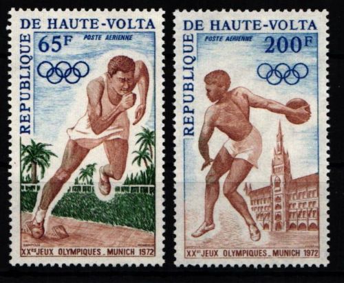 Burkina Faso 365-366 postfrisch Olympische Spiele #KA540