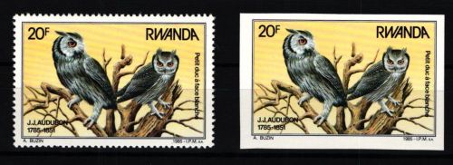 Ruanda 1311 A+B postfrisch Eule #JH664