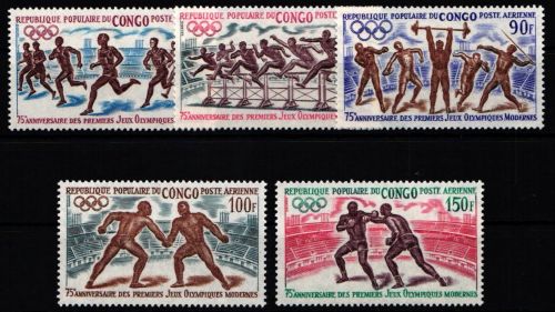 Kongo (Brazzaville) 318-322 postfrisch