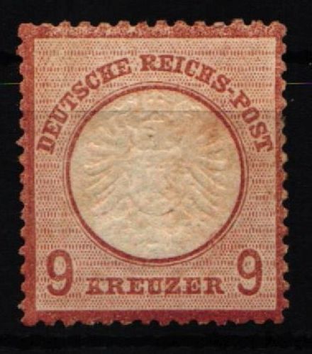 Deutsches Reich 27 mit Falz etwas fleckig #KB859