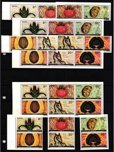 Spanien 2909-2914 postfrisch als ZD-Variationen #JI801