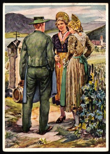 Österreich 1037 gestempelt aus Postkarte Trachten: Wachau #JU653