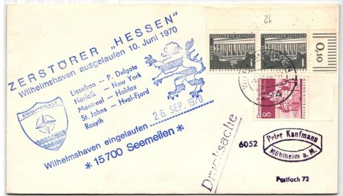 Berlin 140 y w DZ auf Brief als Mischfrankatur portogerecht #KD230