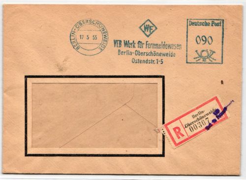 Berlin auf Brief Freistempler Berlin Ost #KD513