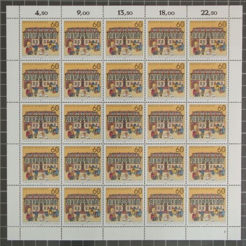 BRD Bund 25er Bogen 1564 postfrisch FN 1 #KE610