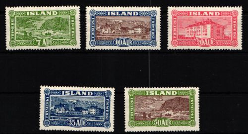Island 114-118 postfrisch
