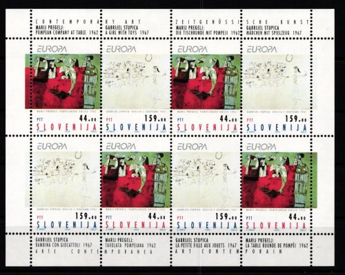 Slowenien 48-49 postfrisch als Kleinbogen #KA977
