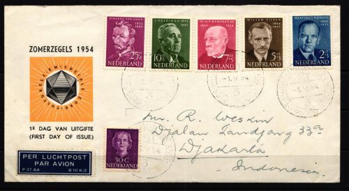 Niederlande 636-640 gestempelt