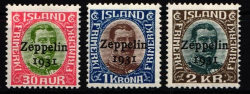 Island 147-149 postfrisch Zeppelin 1931 #KE292