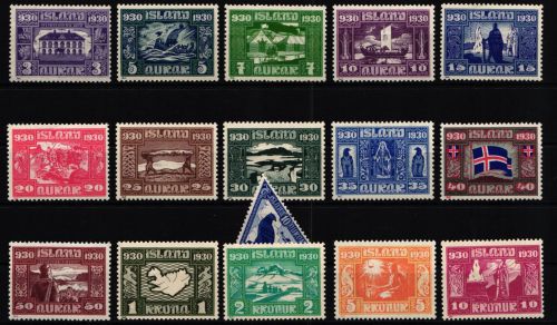 Island 125-140 postfrisch Allthing #KE295