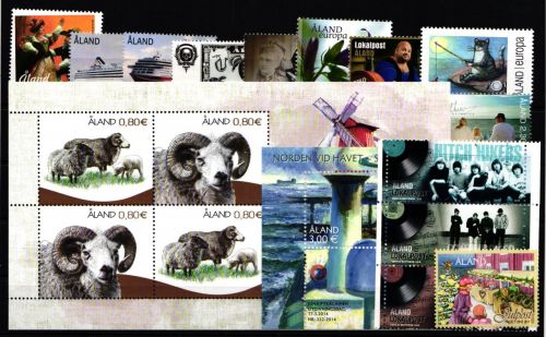 Finnland Alandinseln Jahrgang 2014 mit 386-401 postfrisch #KF684
