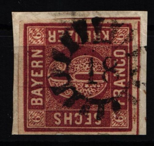 Bayern 4 gestempelt gMR 18 "Augsburg" #KF792