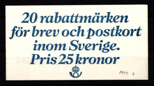 Schweden 1105 gestempelt als Markenheftchen #KG390