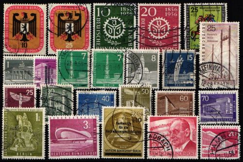 Berlin Jahrgang 1956 gestempelt ohne C/D #B-O-1956