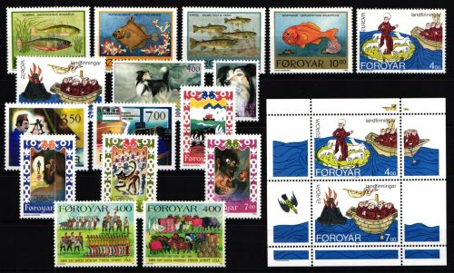Dänemark Färöer Jahrgang 1994 mit 256-271 postfrisch #KG495
