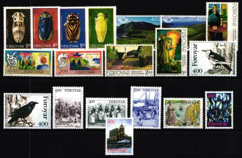 Dänemark Färöer Jahrgang 1995 mit 272-290 postfrisch