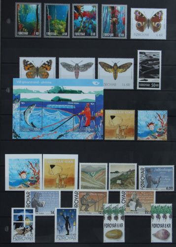 Dänemark Färöer Jahrgang 2010 mit 687-711 postfrisch #KG528