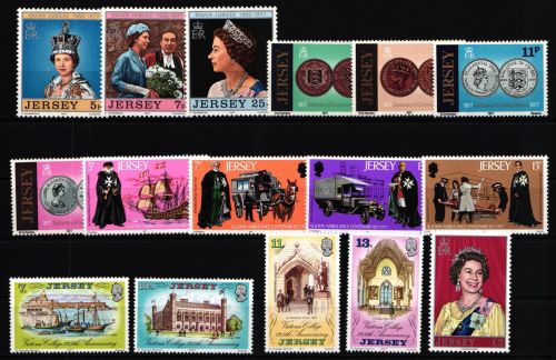 Großbritannien Jersey Jahrgang 1977 mit 157-172 postfrisch #KG545