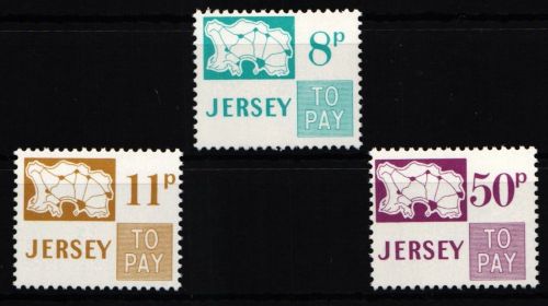 Großbritannien Jersey Portomarken 18-20 postfrisch #KG571