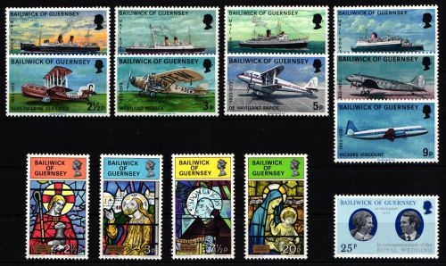 Großbritannien Guernsey Jahrgang 1973 mit 75-88 postfrisch #KG582