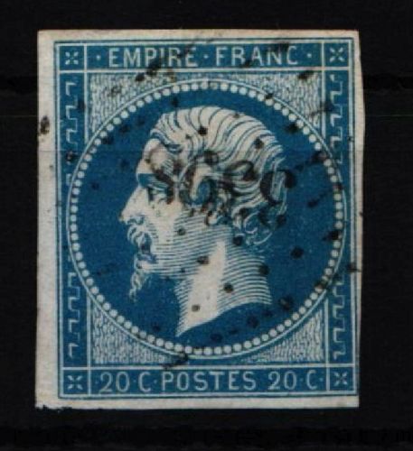 Frankreich 13 gestempelt