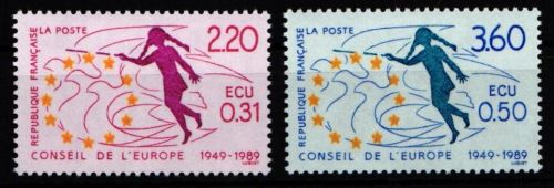 Frankreich Dienstmarken Europarat 45-46 postfrisch #KI170