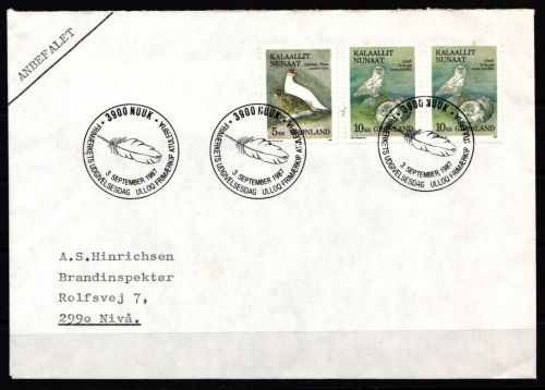 Dänemark Grönland 176-177 gestempelt als FDC #KG971