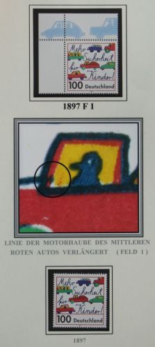 Bund 1897 F1 postfrisch Plattenfehler #KB457
