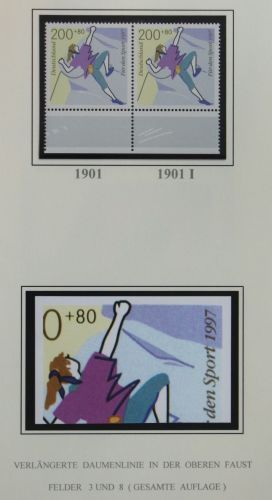 Bund 1901 I postfrisch Plattenfehler #KB458