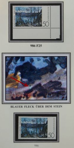 Bund 986 F25 postfrisch Plattenfehler #KB486