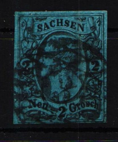 Sachsen 10 gestempelt