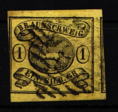 Braunschweig 11 gestempelt stärkere Mängel #KI715