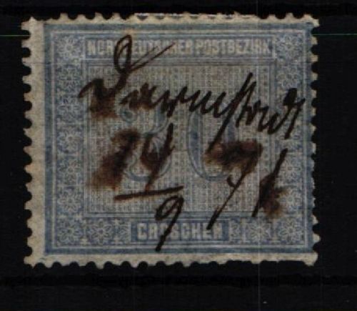 Norddeutscher Bund 26 gestempelt Federzugentwertung, leichte Zähnungsmä. #KI738