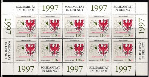 Bund 1941 postfrisch als Kleinbogen #JU934