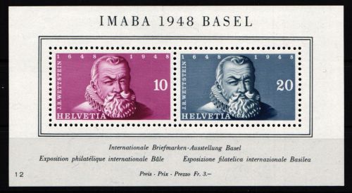 Schweiz Block 13 postfrisch #KJ425