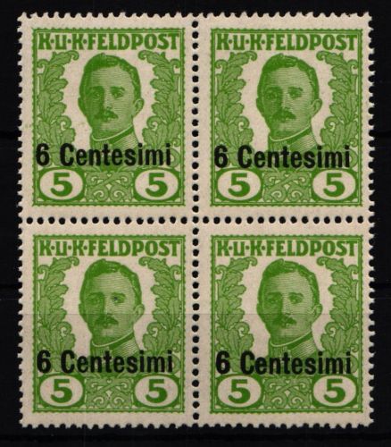 Österreichische Feldpost Ausgaben für Italien IV postfrisch Viererblock #KJ429
