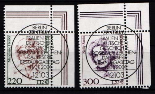 BRD Bund 2158-2159 gestempelt Eckrand mit Vollstempel #KJ542