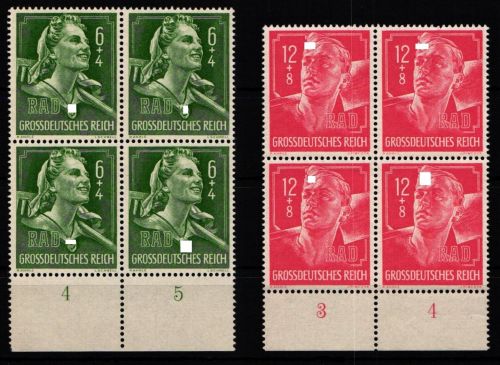 Deutsches Reich 894-895 postfrisch vom Unterrand #KL574