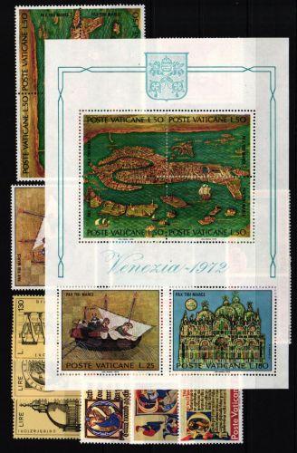 Vatikan Jahrgang 1972 postfrisch