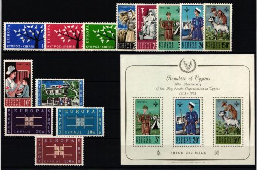 Zypern Jahrgang 1963 postfrisch