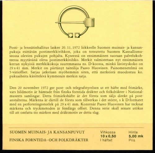 Finnland 710-714 postfrisch als Markenheftchen #KM606
