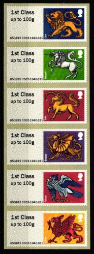Großbritannien Automatenmarken 71-76 postfrisch