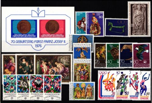Liechtenstein Jahrgang 1976 postfrisch #KO454